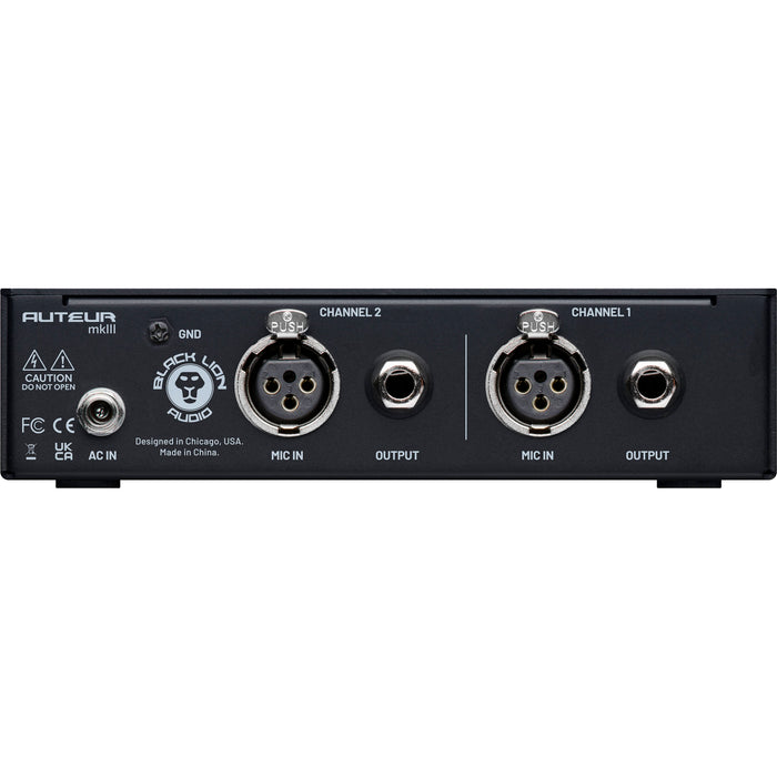 Black Lion Audio Auteur MKIII 2-Channel Microphone Preamp