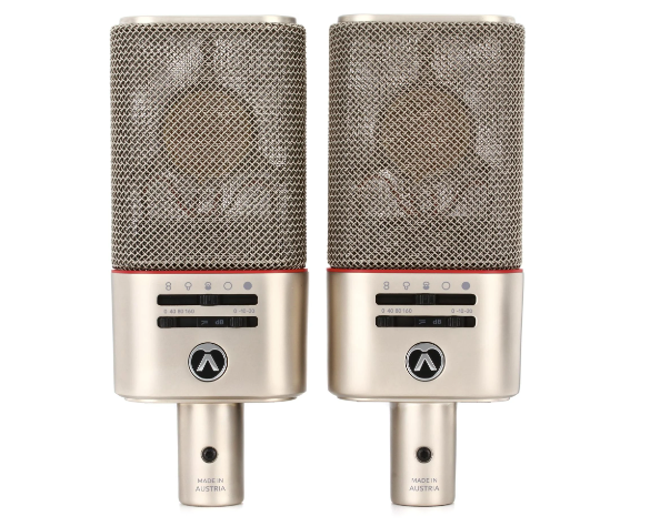 Par de Micrófonos de Condensador Profesionales Austrian Audio OC818 Dual Set Plus multiestándar (2 unidades) - plateado