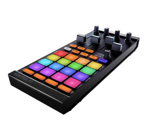 Controlador de remezcla de cubierta Traktor Kontrol F1 de Native Instruments.