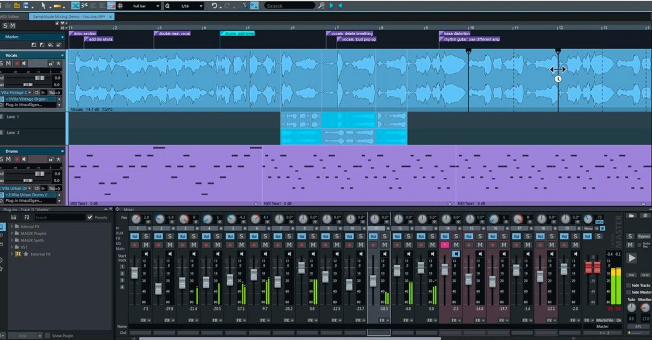 MAGIX SAMPLITUDE Music Studio X8