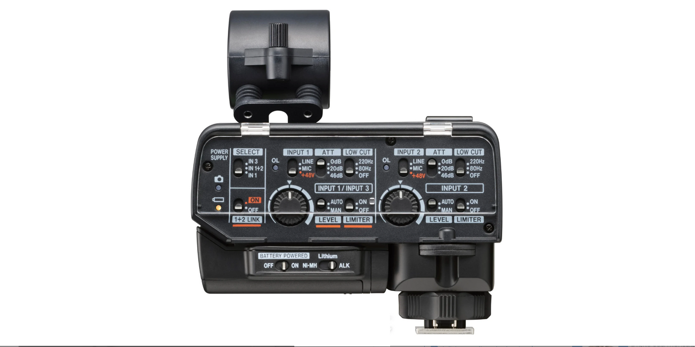 TASCAM CA-XLR2d-AN Adaptador de micrófono XLR para cámaras sin espejo