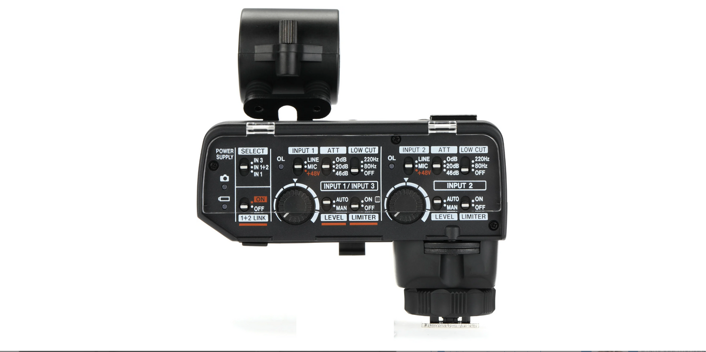 TASCAM CA-XLR2d-AN Adaptador de micrófono XLR para cámaras sin espejo