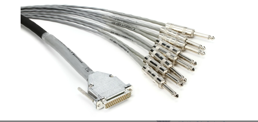 Cable Avid DigiSnake DB25 a TS +4 dBu/-10 dBV 3,6m