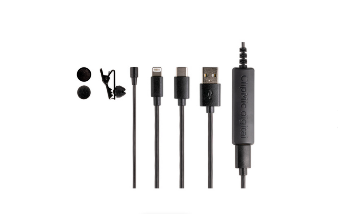 Micrófono de solapa Apogee ClipMic Digital 2 para iOS