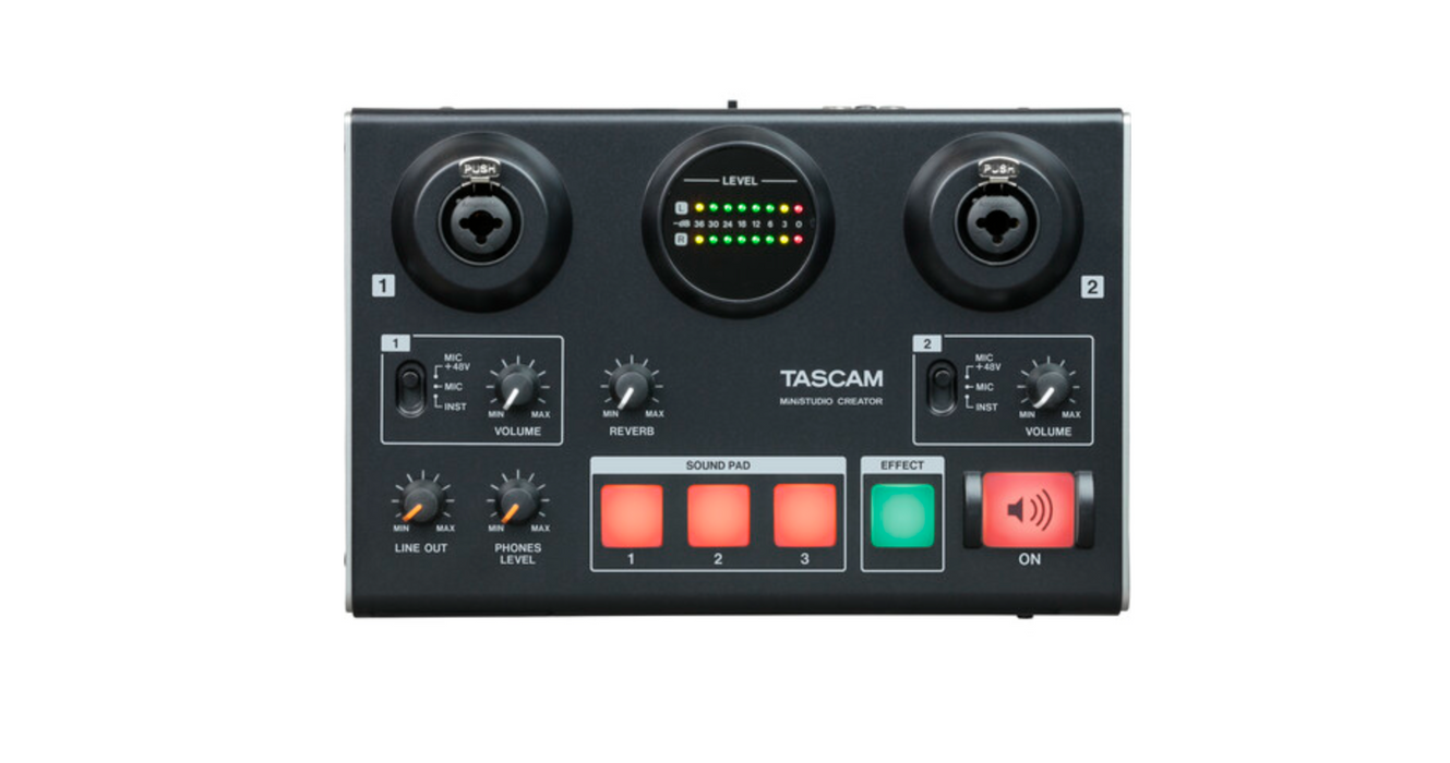 TASCAM MiNiSTUDIO Creator US-42 Interfaz de audio USB - Negro