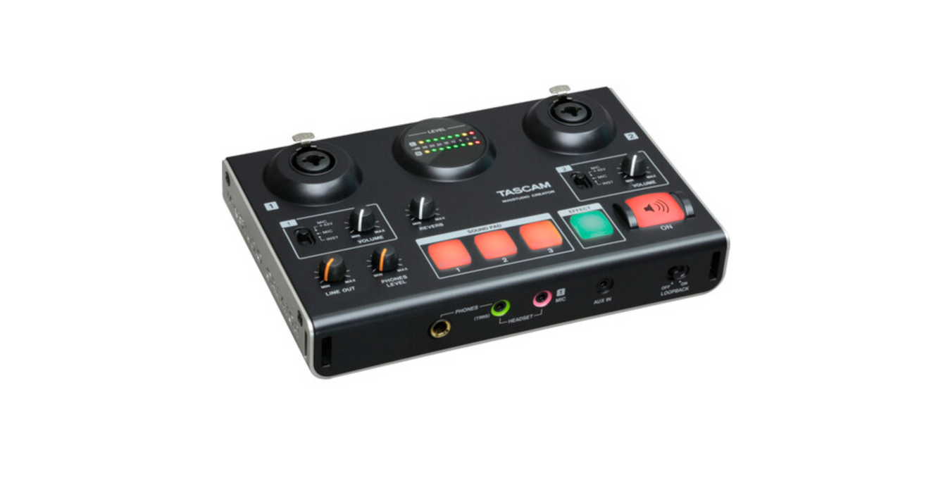 TASCAM MiNiSTUDIO Creator US-42 Interfaz de audio USB - Negro