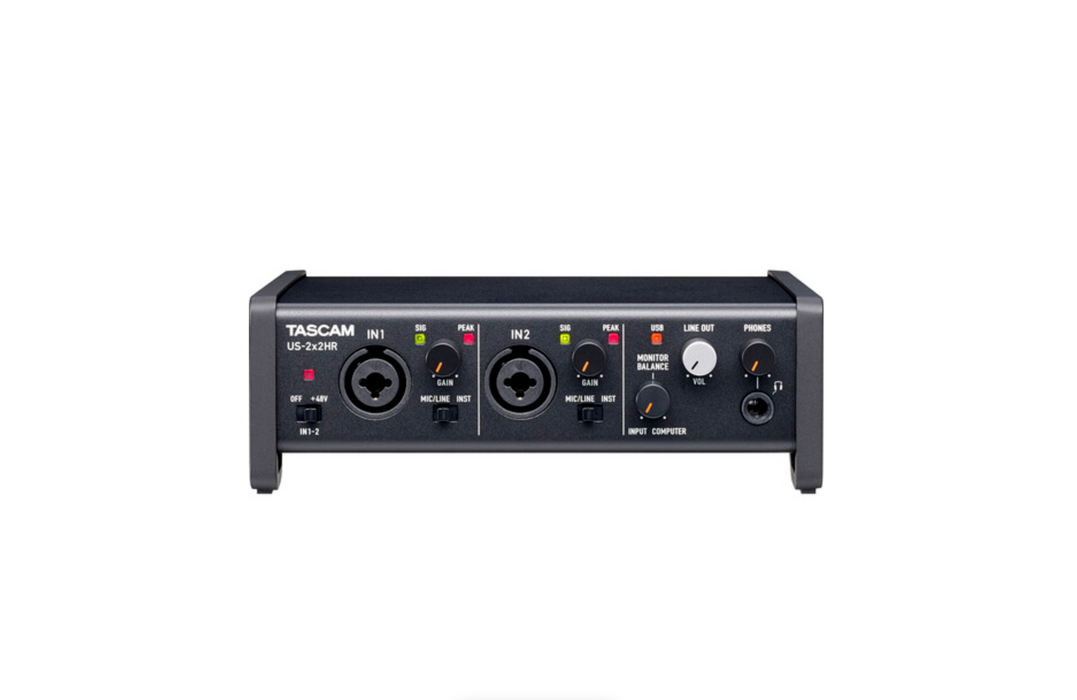 TASCAM US 2x2HR USB-C Audio/MIDI Interface