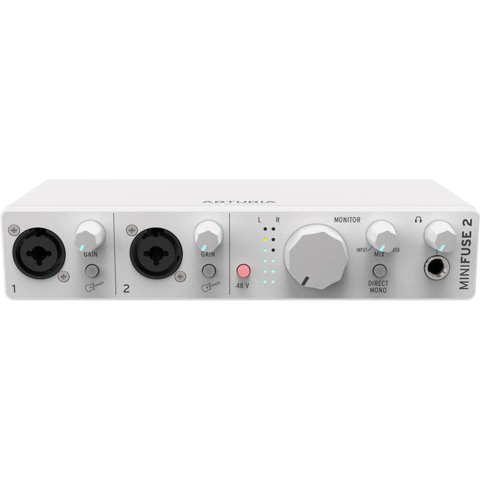 Arturia MiniFuse 2 USB-C 2x2 Audio Interface (White)