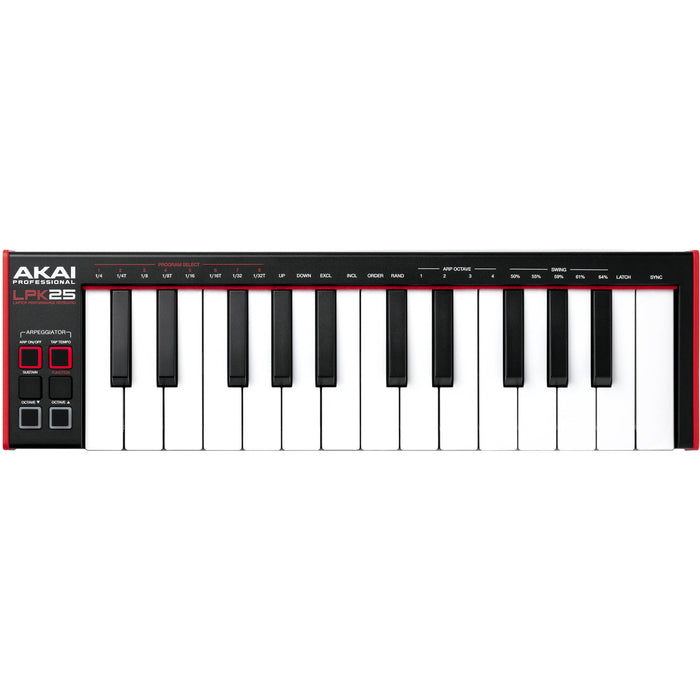 Controlador MIDI USB Akai Pro LPK25 mk2 de 25 teclas