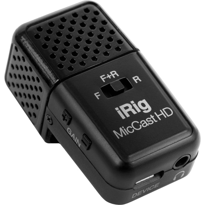 IK Multimedia Microphone iRig Mic Cast HD USB Multi-Pattern Condenser