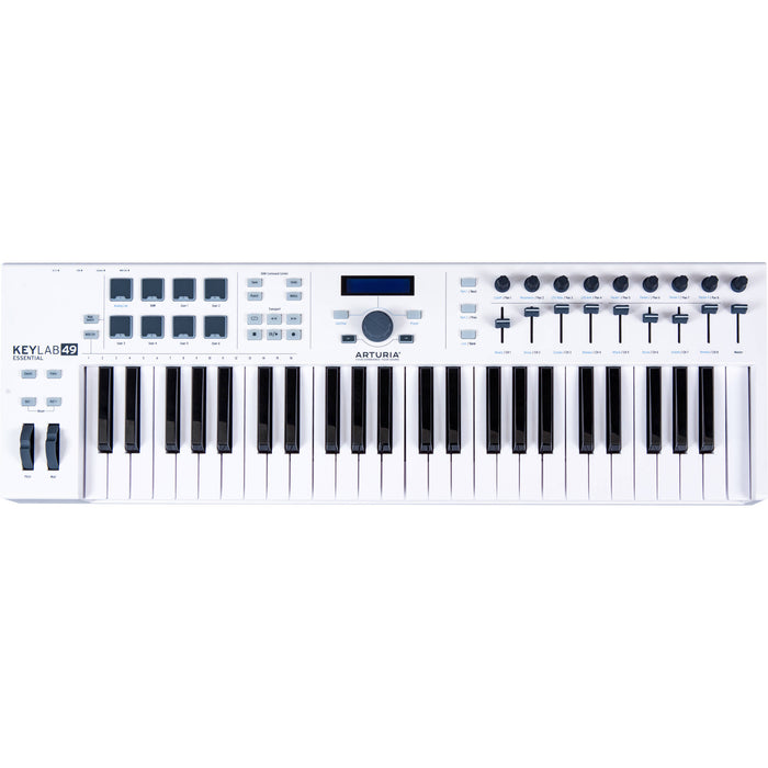 Arturia KeyLab Essential 49 Controlador MIDI USB de 49 teclas (blanco)
