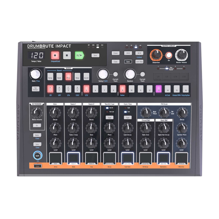 Arturia DrumBrute Impact Analog Electronic Drum Machine