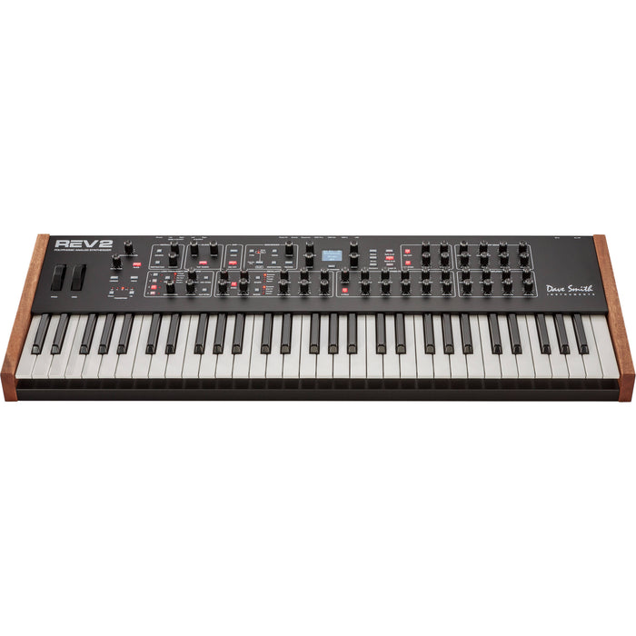 16-voice polyphonic analog Sequential Prophet Rev2 synthesizer