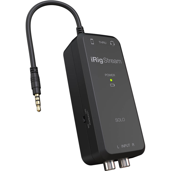 IK Multimedia iRig Stream Solo TRRS 1x1 Audio Interface