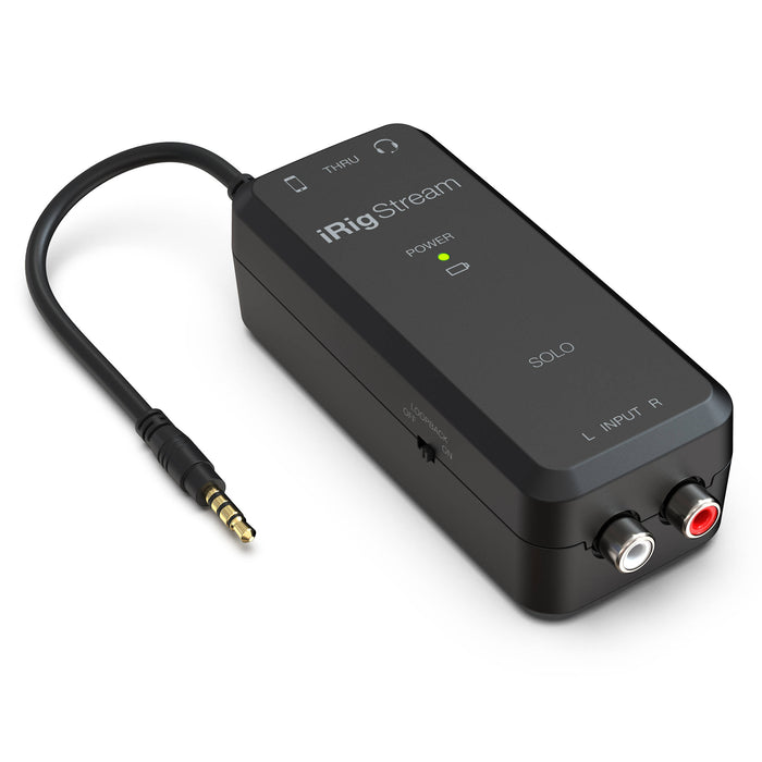 IK Multimedia iRig Stream Solo TRRS 1x1 Audio Interface