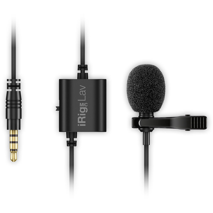 IK Multimedia iRig Mic Lav Lavalier Microphone Omnidirectional Condenser