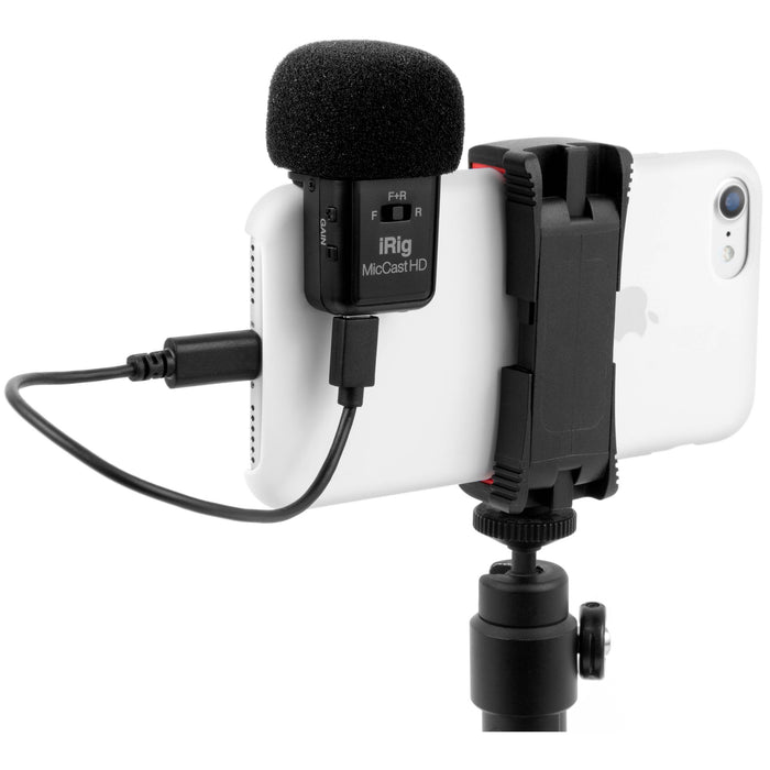 IK Multimedia Microphone iRig Mic Cast HD USB Multi-Pattern Condenser