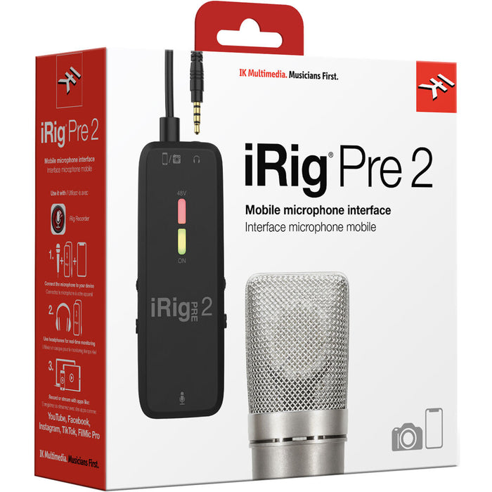 IK Multimedia iRig Pre 2 TRRS 1x1 audio interface