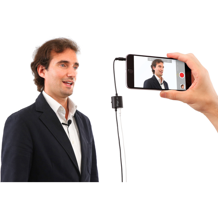 IK Multimedia iRig Mic Lav Lavalier Microphone Omnidirectional Condenser