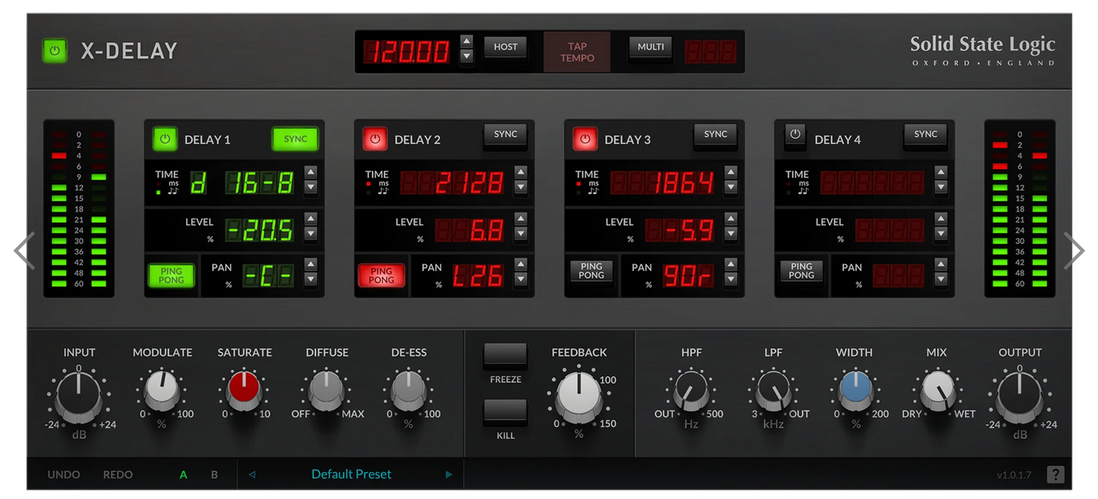 SSL X-Delay Vintage Delay Plug-in