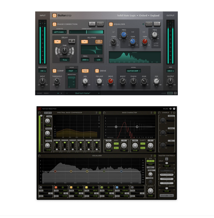 SSL Guitarstrip & Harrison Bass Flow Plug-in Bundle