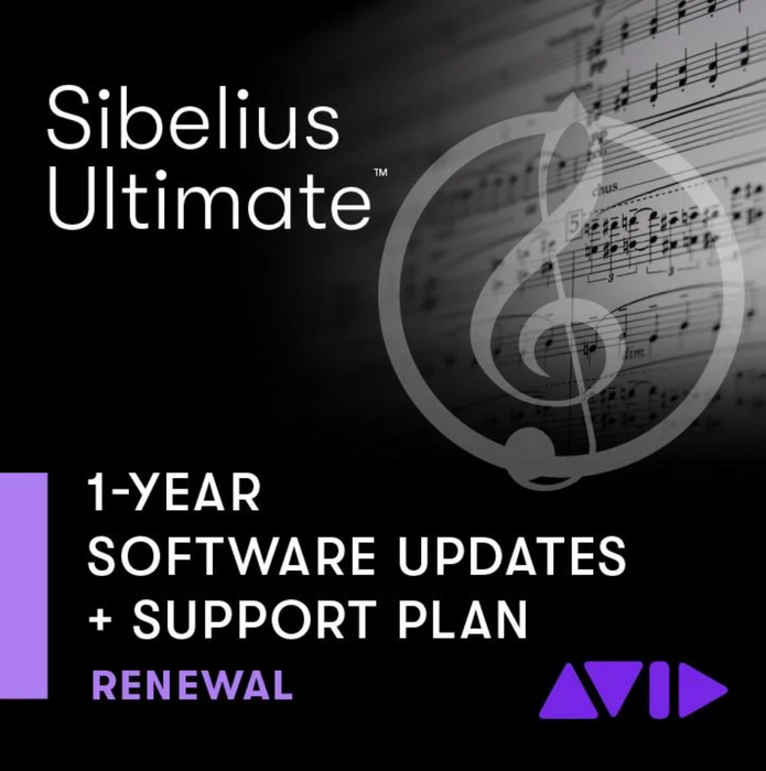 Avid Sibelius Ultimate - Perpetual License - Renewal - 1 Year Software Updates and Support Plan